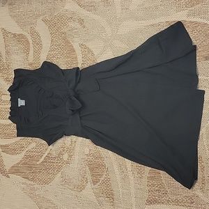 Ann Taylor Black Wrap Dress Size 6